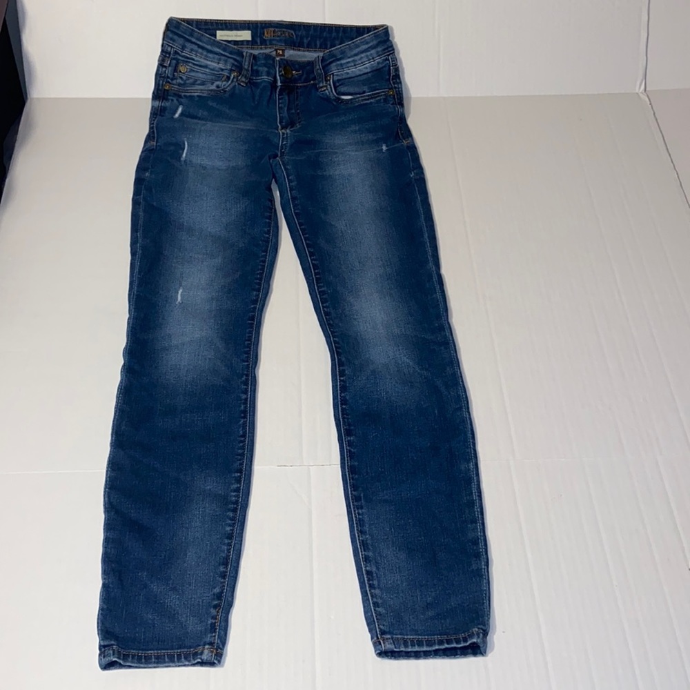 Kut From The Kloth Women’s Size 2 S Toothpick Skinny Distressed Denim Blue Jeans
